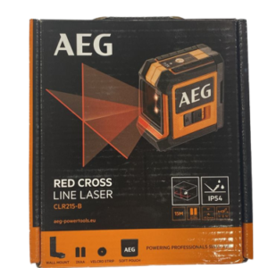 تراز لیزری دوخط نور قرمز AEG CLR215B