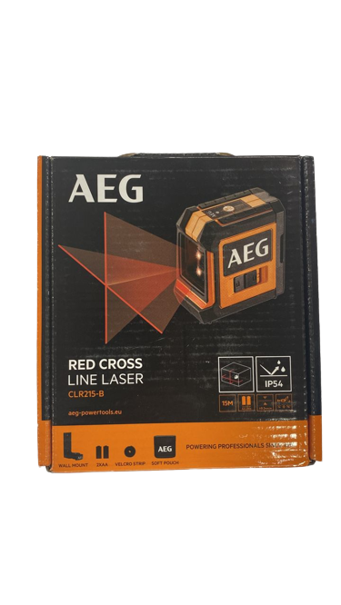 تراز لیزری دوخط نور قرمز AEG CLR215B